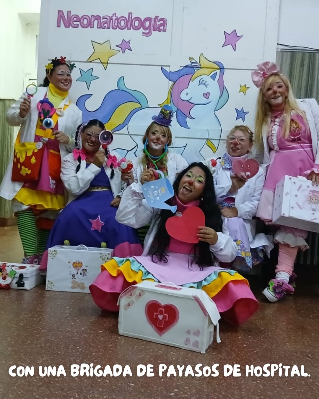 Brigada de payasos de hospital de PayaSOS 33.3 en Argentina
